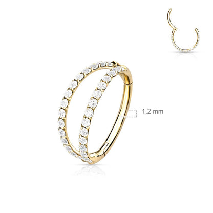 Titanium Ring Zirconia Clicker