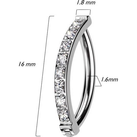 Titan Ring Zirkonia Pavefassung Clicker