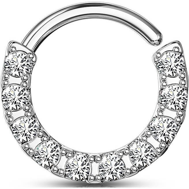 Silber 925 Ring Zirkonia Biegbar