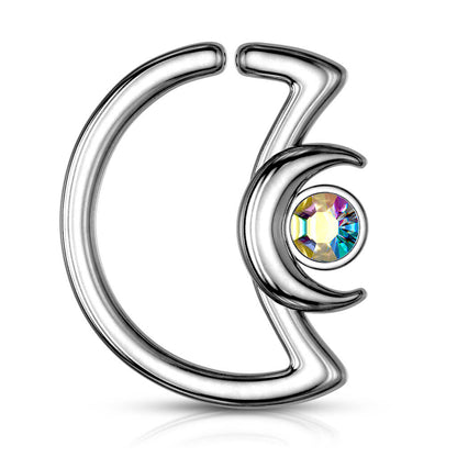 Ring Moon Zirconia Bendable