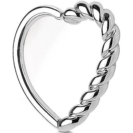 Anillo Corazón Retorcido Flexible