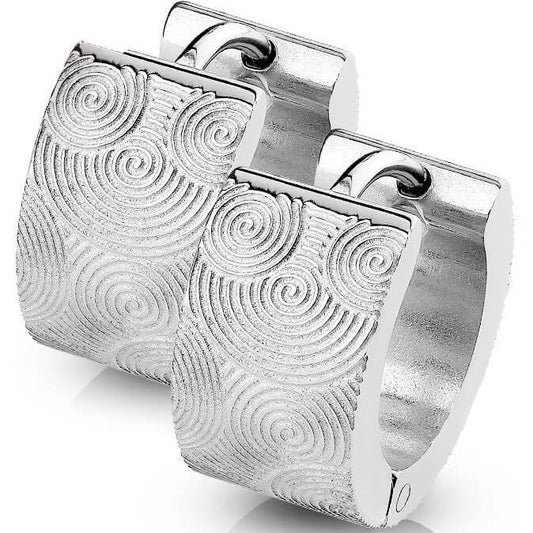 Spirals Silver Clicker