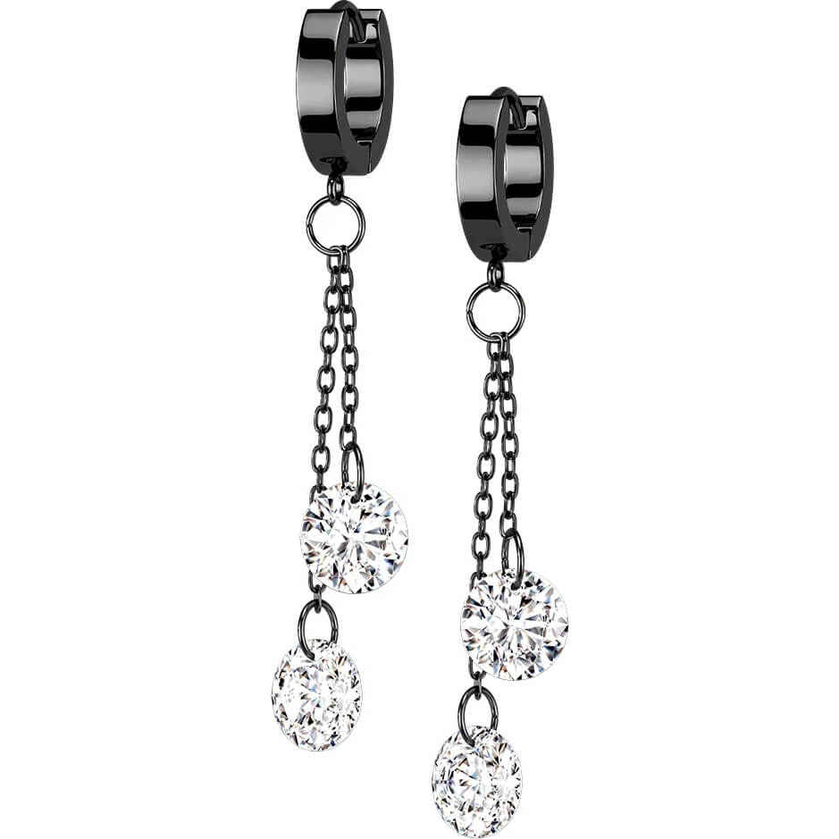 Round Zirconia dangle Clicker