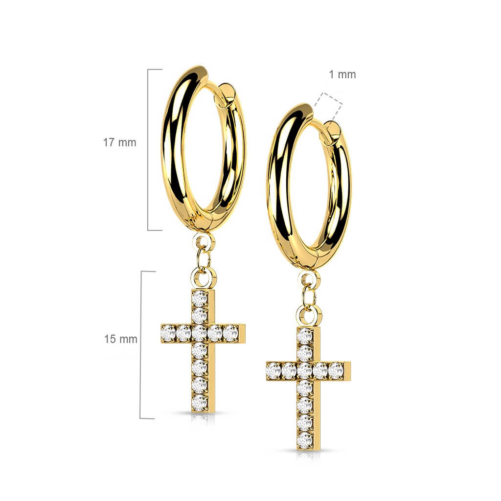 Cross Zirconia dangle Clicker