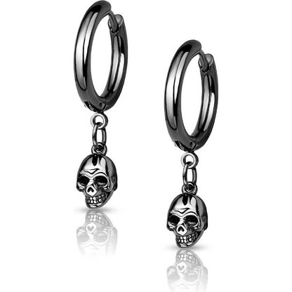 Skull Black dangle Clicker