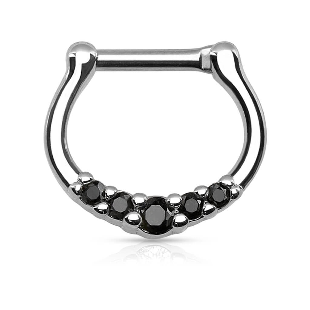 Septum Piercing Clicker Zirkonia Clicker