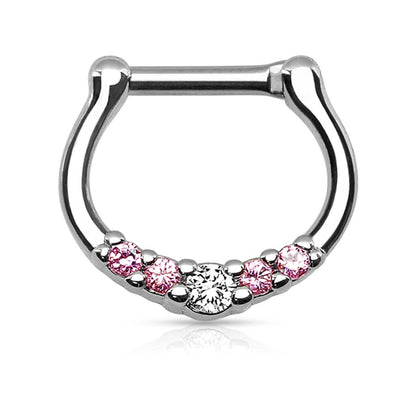 Septum Piercing Clicker Zirkonia Clicker