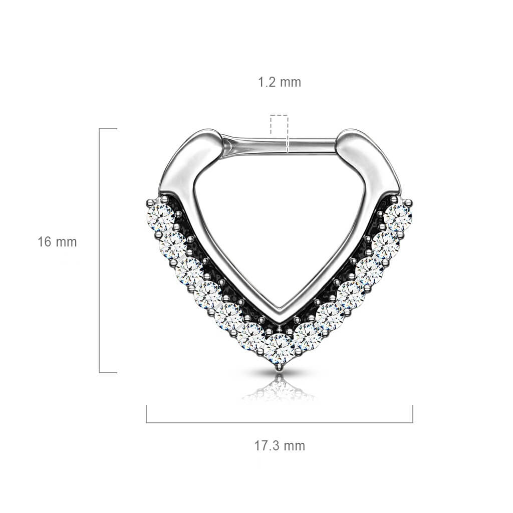 Septum Clicker Triangle Zirconia Cliqueur