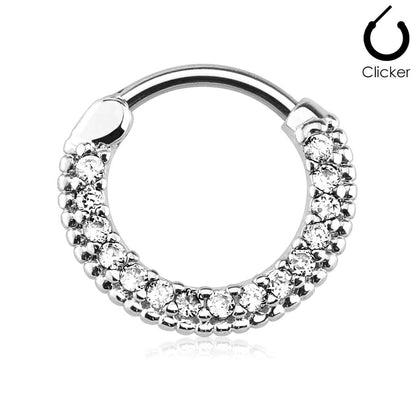 Septum Piercing Clicker Zirconia Clicker