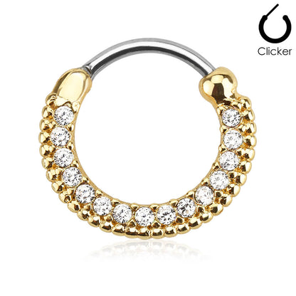 Septum Piercing Clicker Zirconia Clicker