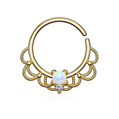 Ring Filigree Opal Bendable