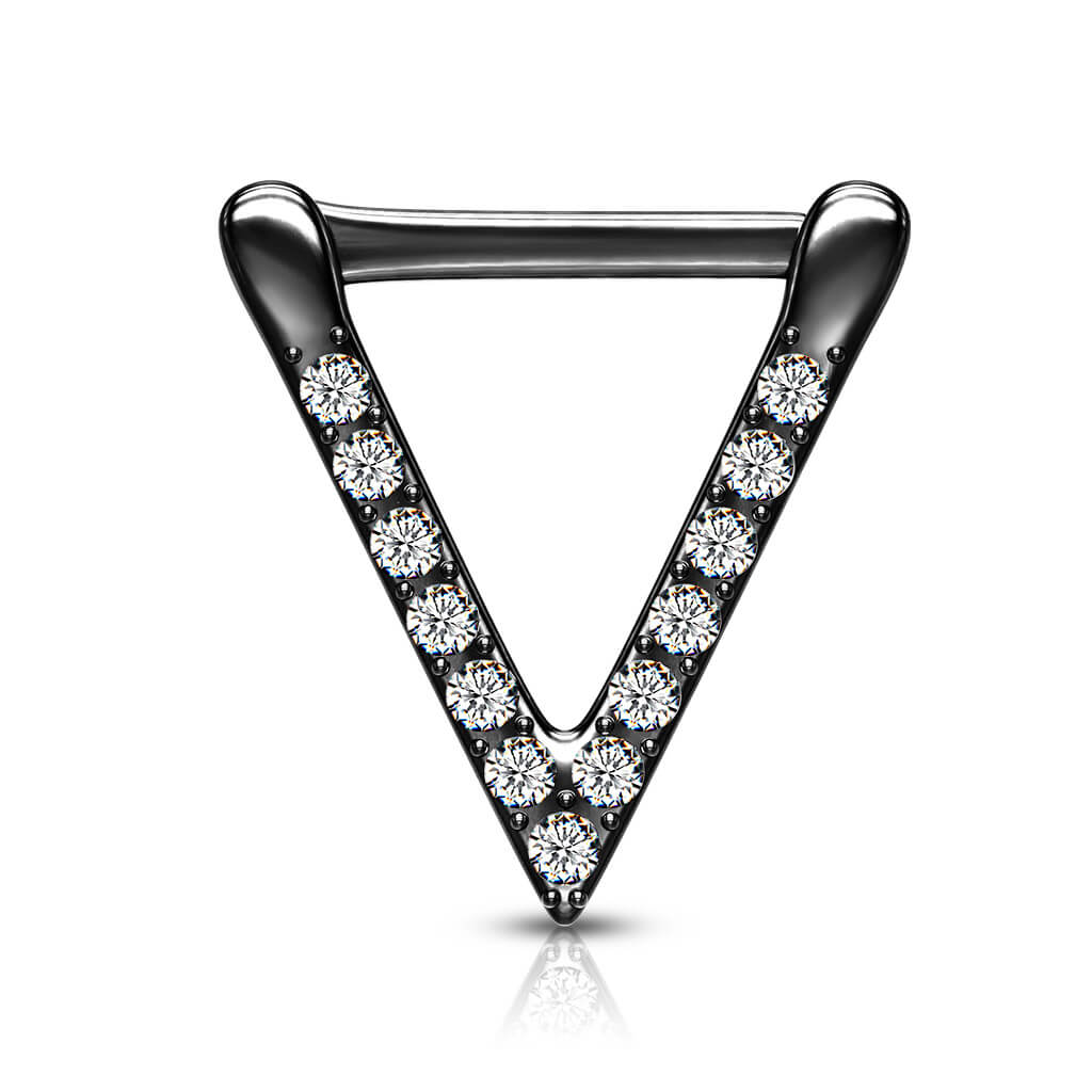 Septum Clicker Triangle Zircone Cliqueur