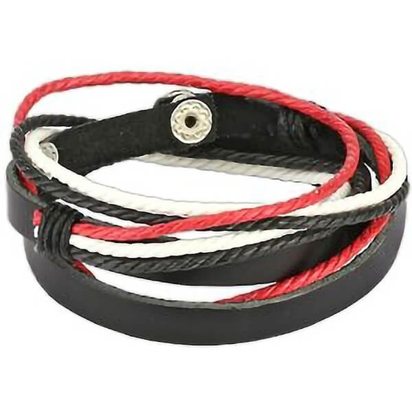 Bracelet Rouge Noir Blanc