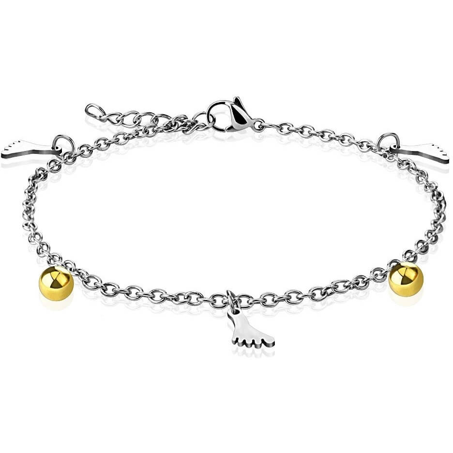 Bracelet Bille Pied Or Argent