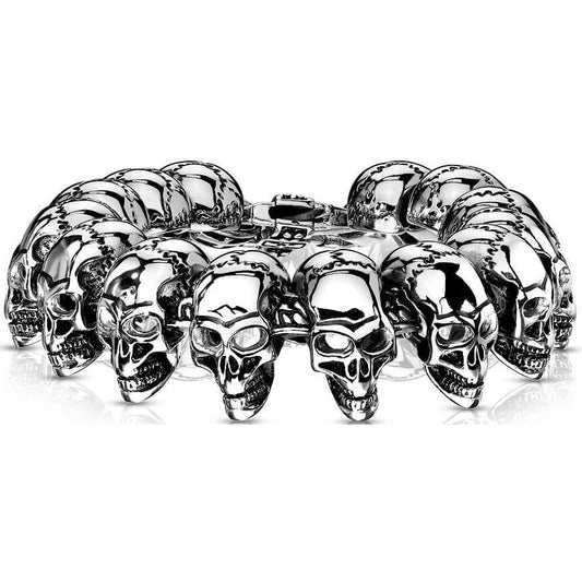 Bracelet Crânes Argent