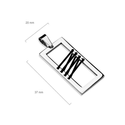 Fibbia rettangolare argento con lacci in pelle