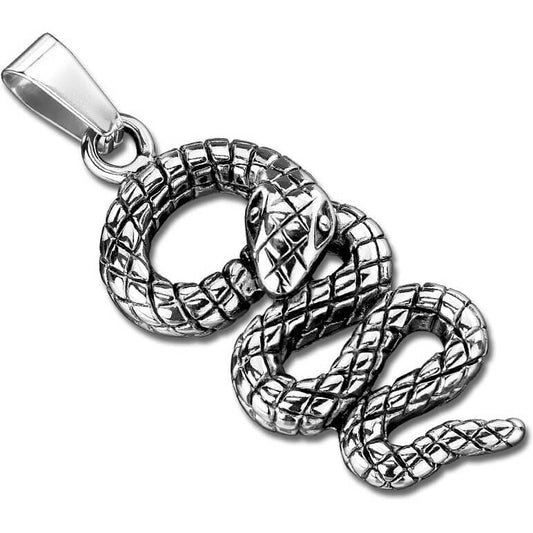 Collier Argent Serpent