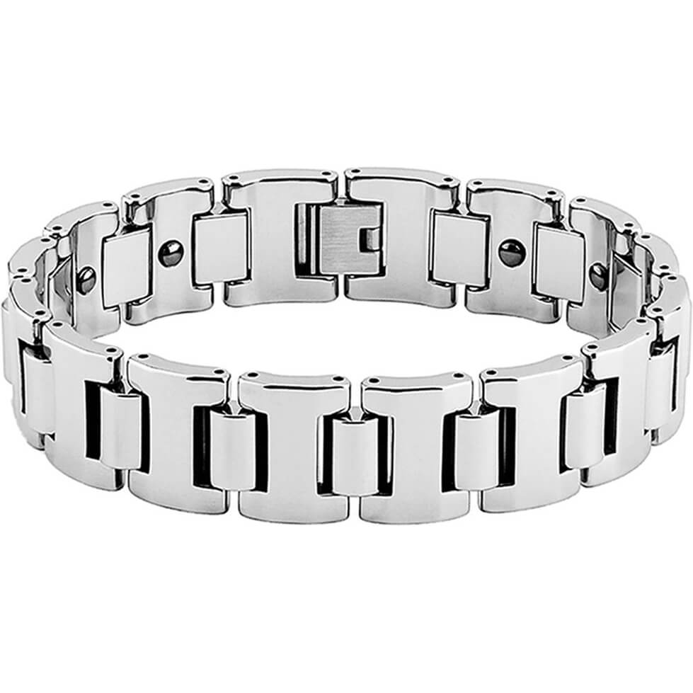 Pulsera malla de plata