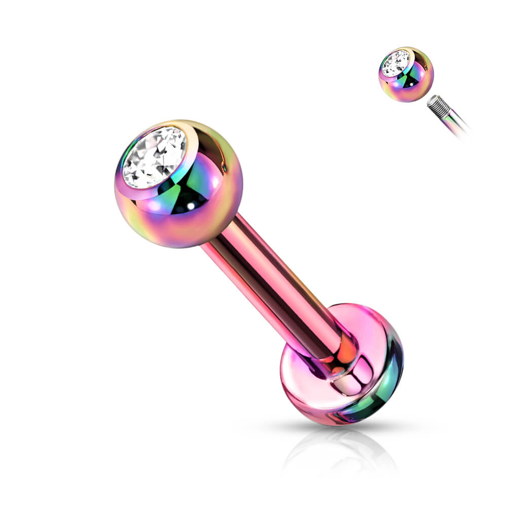 Titanium Labret Ball Zirconia