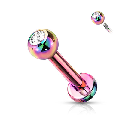 Titanium Labret Ball Zirconia