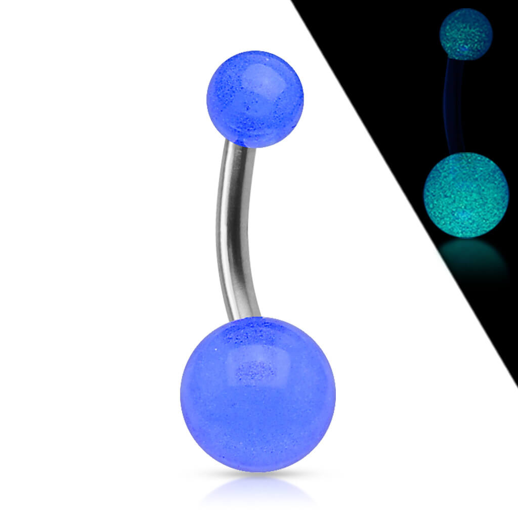 Titan Bauchnabelpiercing Acryl Kugel Glow in the Dark