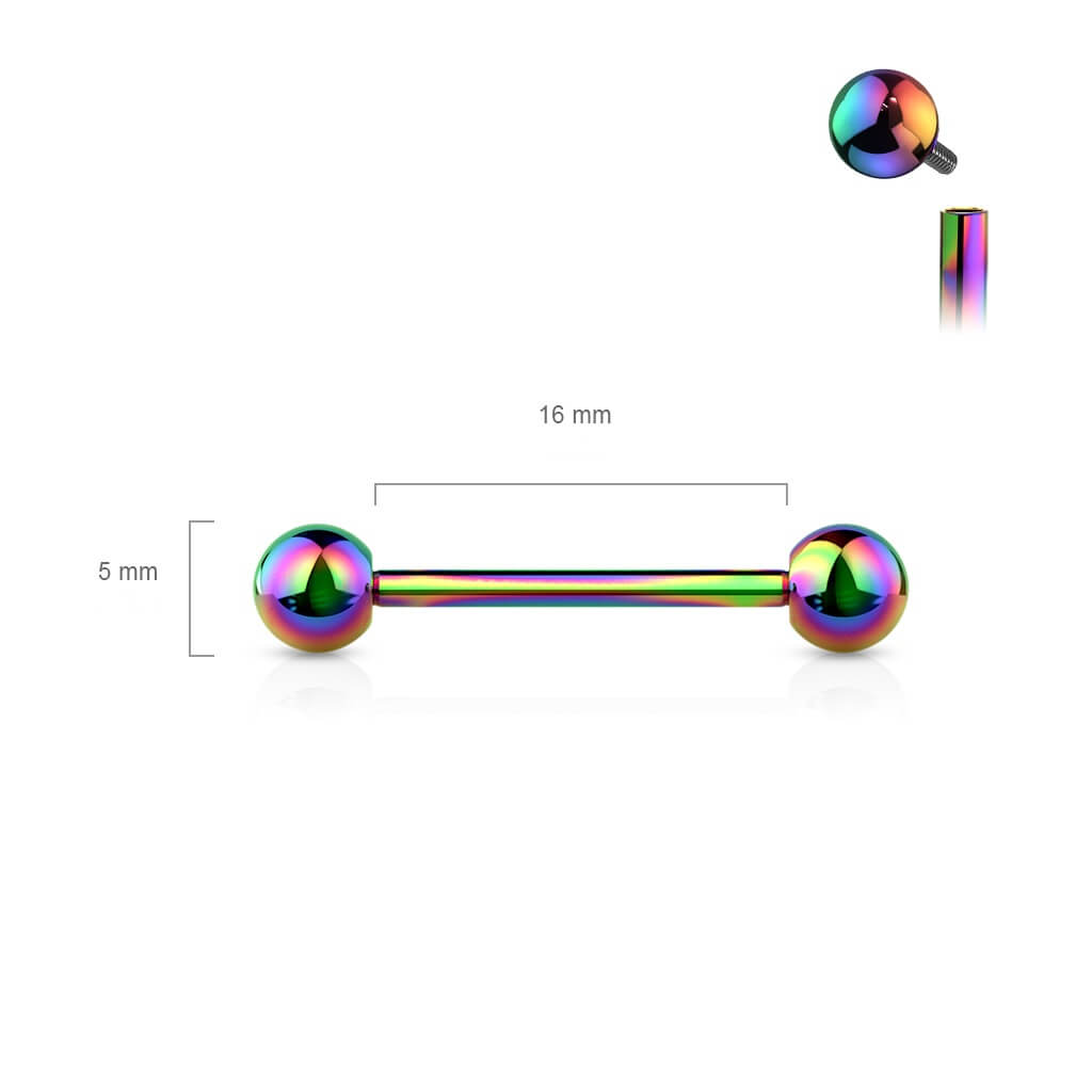 Titanium Barbell Ball Internally Threaded