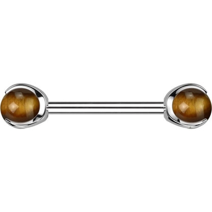 Nipple Piercing Semi-Precious Stone Internally Threaded