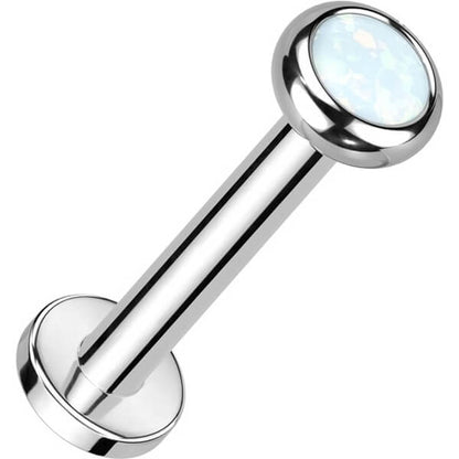 Titanio Labret Zircone / Opale Filettatura Interna