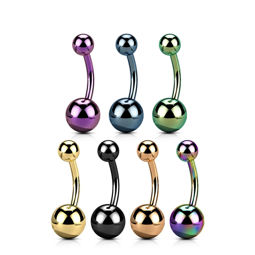 Titanium Belly Button Piercing Ball Internally Threaded