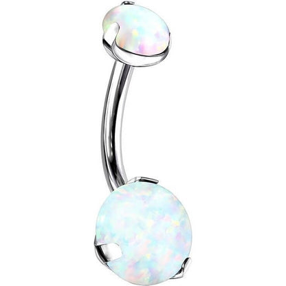 Titan Bauchnabelpiercing Opal Krappenfassung Innengewinde