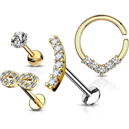 Barbell Set Labret Barbell Bendeble Hoop Ring Flexible