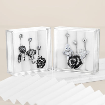 Bauchnabelpiercing Set Zirkonia