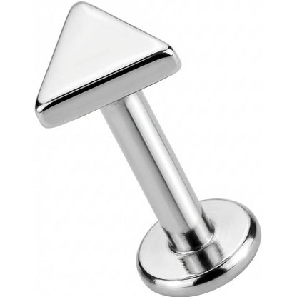 Titanium Labret Geometric Triangle Top Shape Internally Threaded
