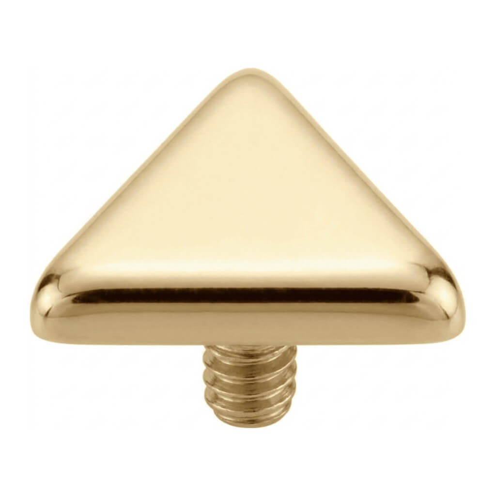 Titanium Top Triangle With Rounded Corners Internally Threaded