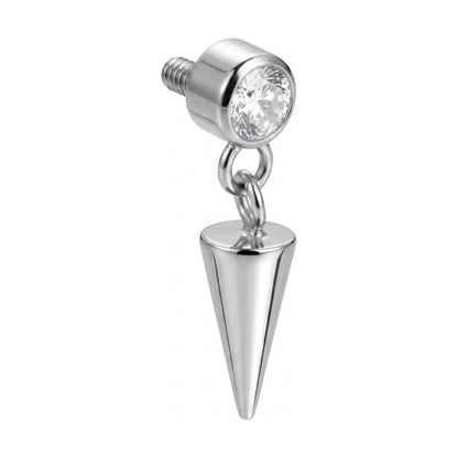 Titanium Top Zirconia With Dangling Spike Internally Threaded