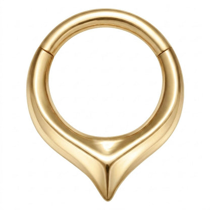 Titanium Ring Teardrop Clicker