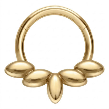 Titanium Ring 5 Marquise Fan Clicker