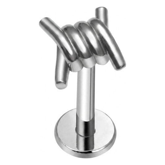 Titanium Labret Barbed Wire Internally Threaded