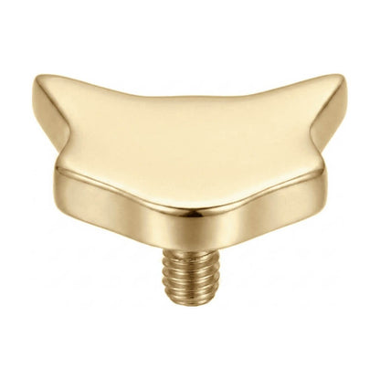 Titanium Top Cat Head Silhouette Internally Threaded