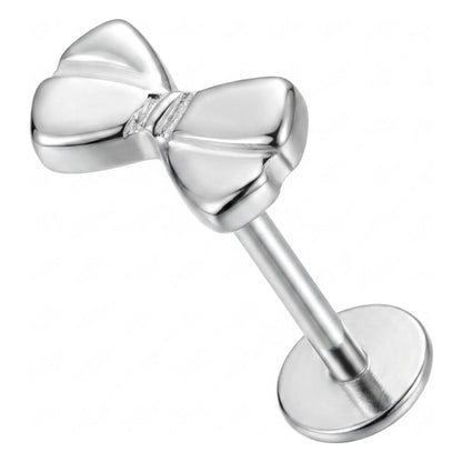 Titanium Labret Bow Internally Threaded